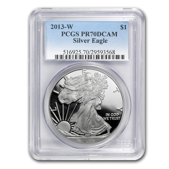 2013-W Proof Silver American Eagle PR-70 PCGS 2013-W Proof Silver American Eagle PR-70 PCGS
